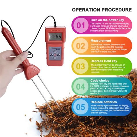 custom handheld tobacco moisture meter|handheld tobacco moisture meter.